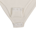 Balmain Paris // Sleeveless Knit Bodysuit // White (34)