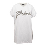 Balmain Paris // Short Sleeve Signature Cotton T-Shirt // White (42)