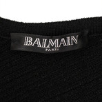 Balmain Paris // Sleeveless Knit Bodysuit // Black (34)