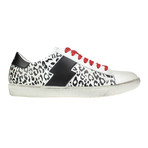 Amiri // 'Viper Snow Leopard' Leather Sneakers // White (US: 8)