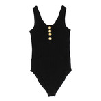 Balmain Paris // Sleeveless Knit Bodysuit // Black (34)