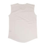 Balmain Paris // Sleeveless Cotton Logo T-Shirt // White (42)