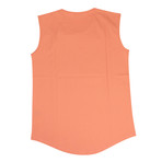 Balmain Paris // Peach Sleeveless Cotton Logo T-Shirt // Peach (34)