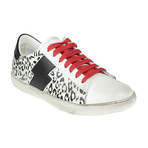 Amiri // 'Viper Snow Leopard' Leather Sneakers // White (US: 8)