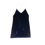 Amiri // Velvet Chain Strap Slip Dress // Blue (34)