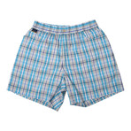 Brioni // Checked Bathing Suit // Blue + Sage (S)