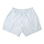 Brioni // Stripped Bathing Suit // Teal + White (S)