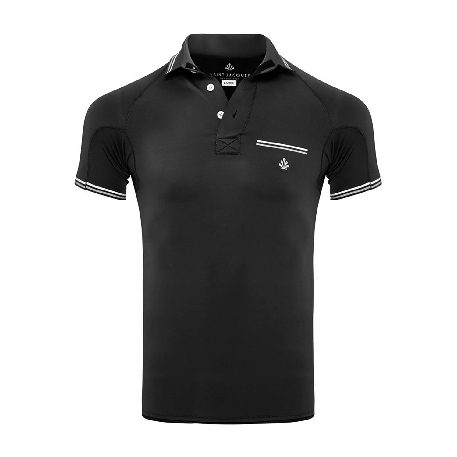 Men's Short-Sleeve Water Shirt // Black (Small) - Saint Jacques - Touch ...