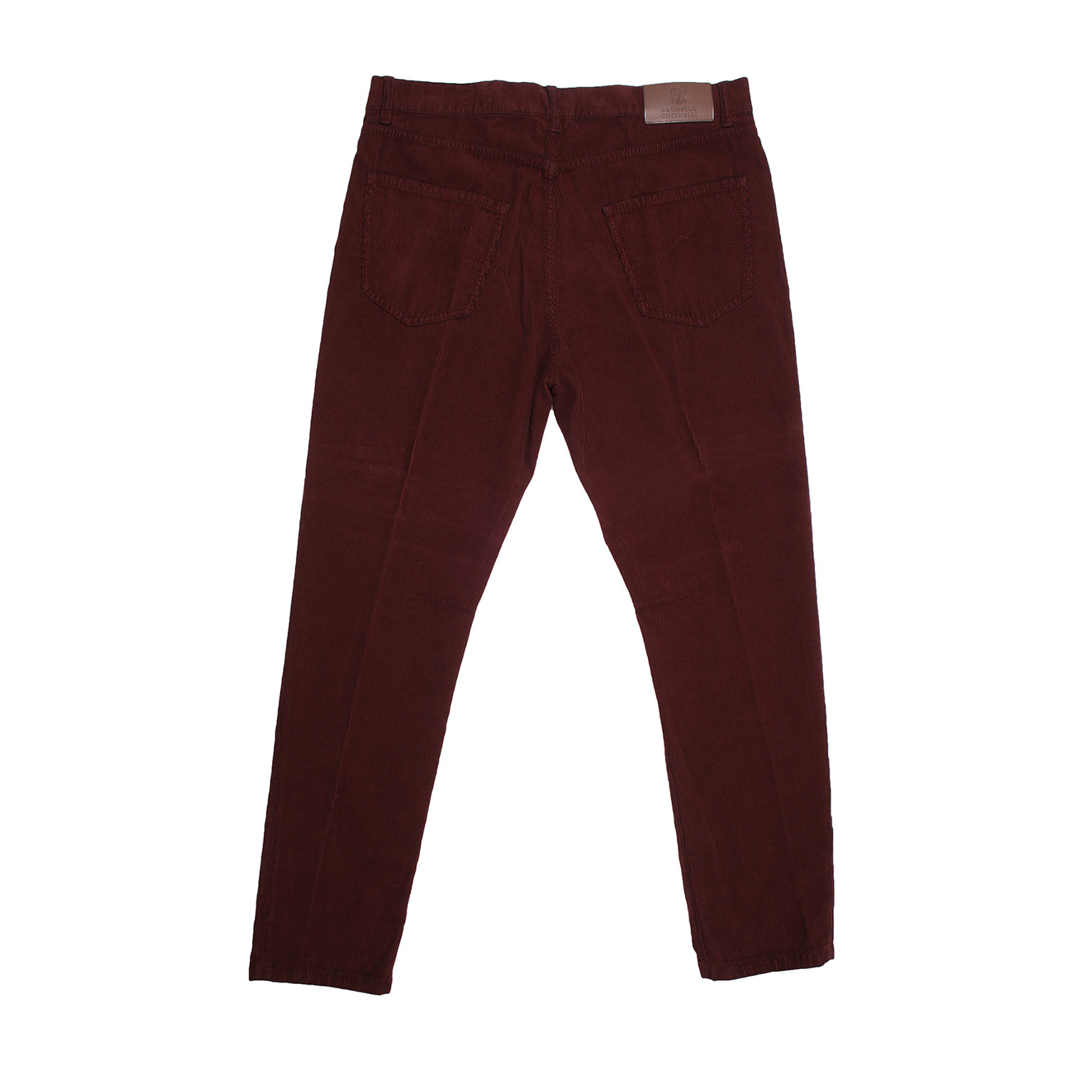 5 Pocket Denim Style Corduroy Pants // Burgundy (34WX32L) - Designer ...