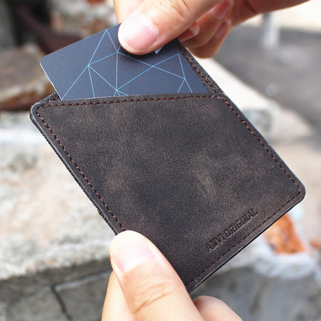 Minix Slim Wallet // Brown