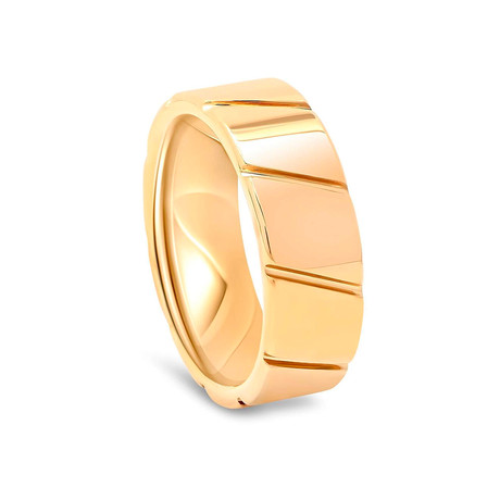 Diagonal Cut Ring // Gold-Tone (6)