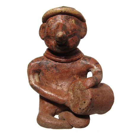 Pre-Columbian Drummer // West Mexico, c. 100 BC - 200 AD