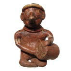 Pre-Columbian Drummer // West Mexico, c. 100 BC - 200 AD