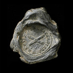 Medieval Lead Seal with Cannons