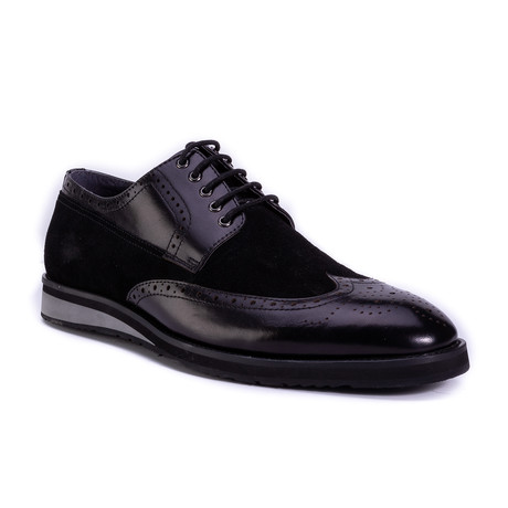 Saville Wingtip // Black (US: 8)
