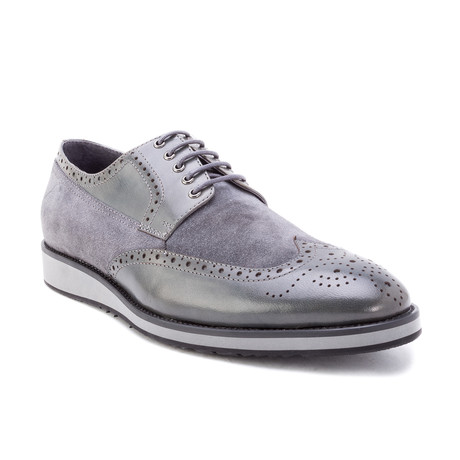 Saville Wingtip // Gray (US: 8)
