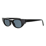 Women's Cat Eye Sunglasses // Black + Smoke