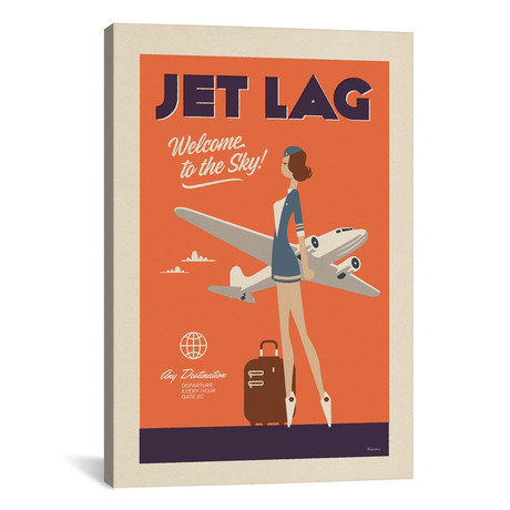 Jet Lag by Misteratomic (18"W x 26"H x 0.75"D)