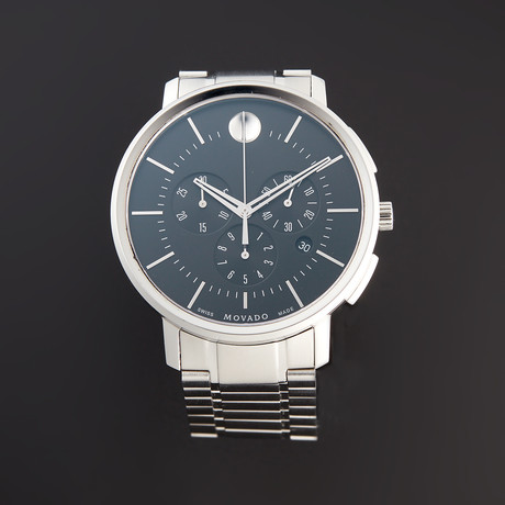 Movado Ultra Thin Chronograph Quartz // 606886 // 152770// Pre-Owned