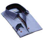 Celino // Reversible Cuff Button Down Shirt I // Denim Blue (L)