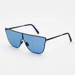 Men's Lenz Flat Top Sunglasses // Blue
