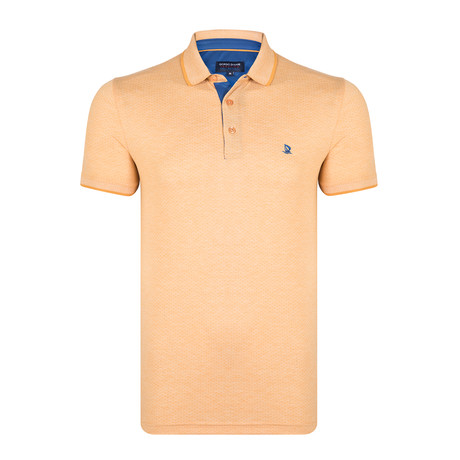 Emery Short Sleeve Polo Shirt // Yellow (M)