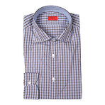 Isaia // Gavnio Checked Dress Shirt // Brown (US: 15R)
