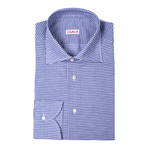 Isaia // Aldo Checked Dress Shirt // Blue (US: 16.5R)