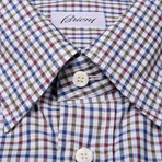 Brioni // Daniel Checked Dress Shirt // Multicolor (Euro: 39)