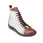 Elio Sneakers // Cognac + White (US: 10)