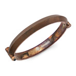 Blade Bangle Bracelet // Rust