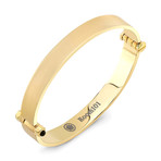 Blade Bangle Bracelet // Gold