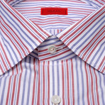 Isaia // Lucca Striped Shirt // Multicolor (US: 15.75L)