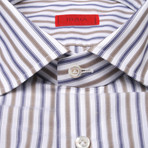 Isaia // Nino Striped Shirt // Multicolor (US: 15.5R)