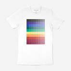 Rainbow Pixels Graphic T-Shirt // White (S)