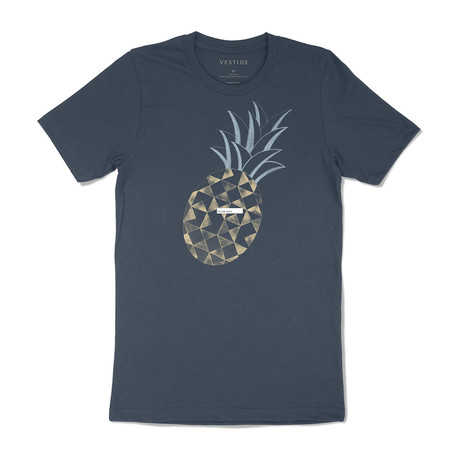 Pineapple Pop Graphic T-Shirt // Navy (S)