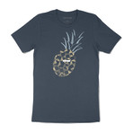 Pineapple Pop Graphic T-Shirt // Navy (M)