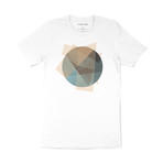 Circle Matrix Graphic T-Shirt // White (L)