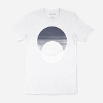 Midnight Circle Graphic T-Shirt // Light Gray (M)