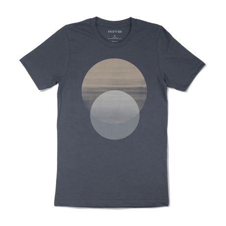 Midnight Circle Graphic T-Shirt // Navy (S)