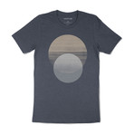 Midnight Circle Graphic T-Shirt // Navy (M)