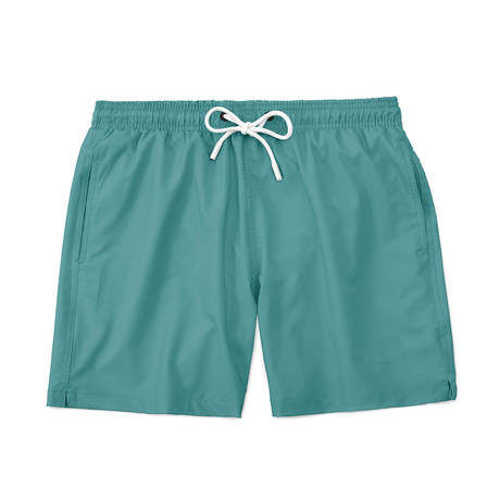 Solid Swim Trunk // Green (S)