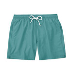 Solid Swim Trunk // Green (M)