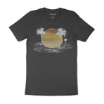 Sunset Isle Graphic T-Shirt // Charcoal (S)