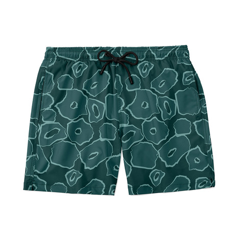 Big Cat Swim Trunks // Dark Green (S)