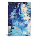 Blue Abstract I // Radiana Christova (18"W x 26"H x 1.5"D)