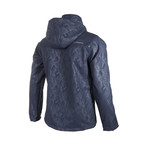 Waterproof Hooded Jacket // Dark Blue (M)