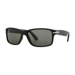 Acetate Wrap Sunglasses // Black + Gray Gradient