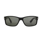 Acetate Wrap Sunglasses // Black + Gray Gradient