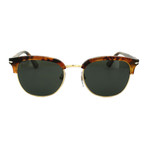 Clubmaster Polarized Sunglasses // Havana + Gray
